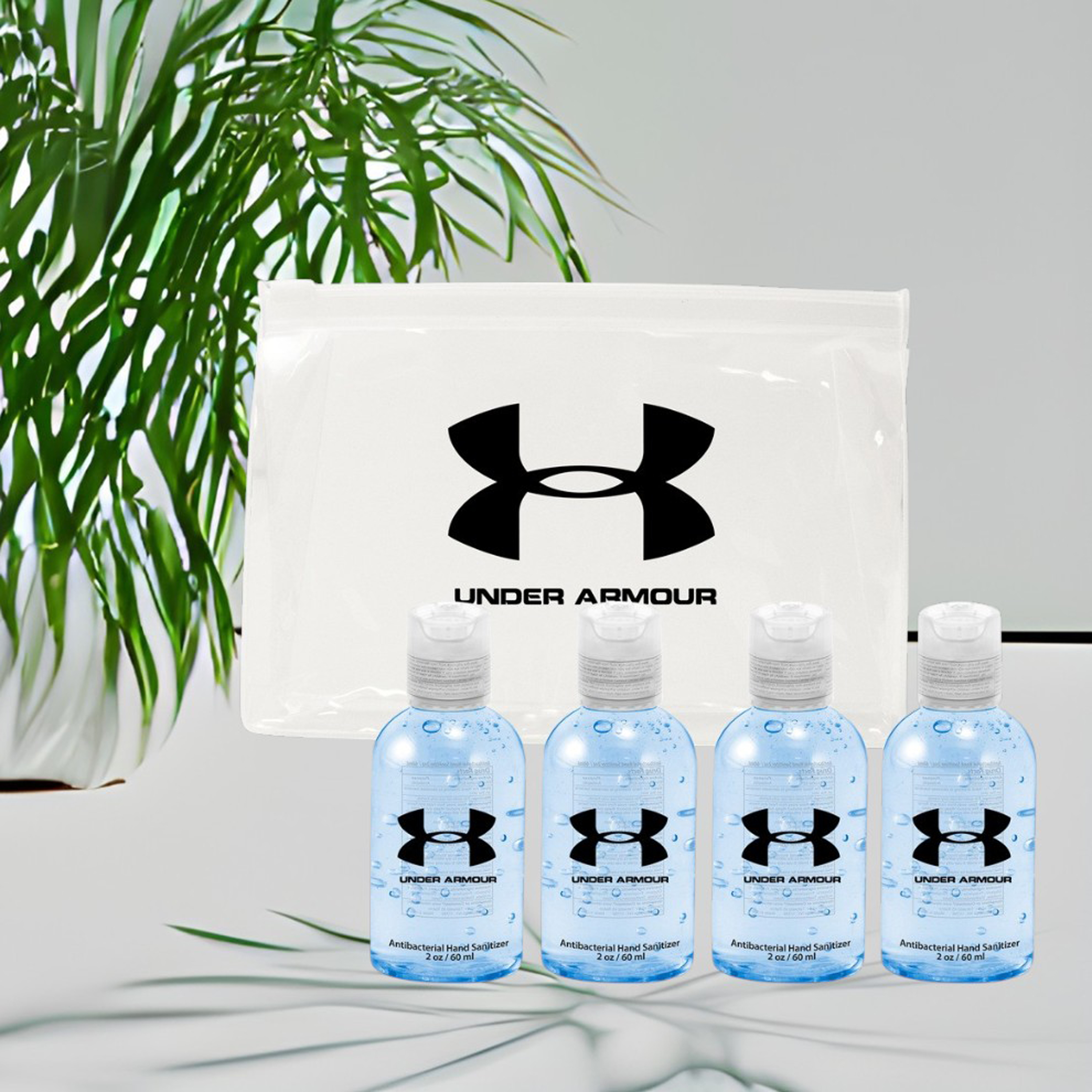 4 Pack Of HS403 2 oz Sanitizer In Eva Zip Lock Bag